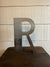 Salvaged Metal Letter - R