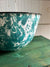 Vintage Splatter Teal Enamelware Bowl