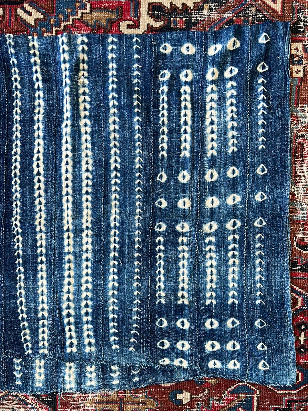 Vintage Indigo Textile - Dots