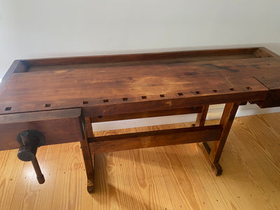 1920s Antique Wood Workbench