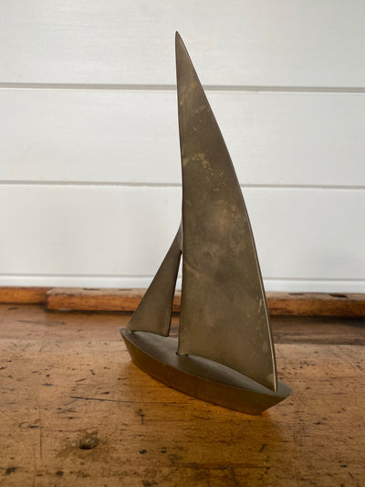 Solid Brass Sailboat