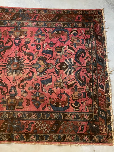 Vintage Rug: Pink & Blue