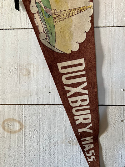 1950s Duxbury, Mass. Souvenir Pennant