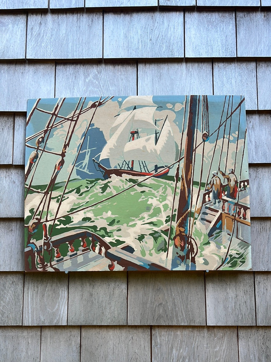 Vintage Paint by Numbers - On A Sailboat
