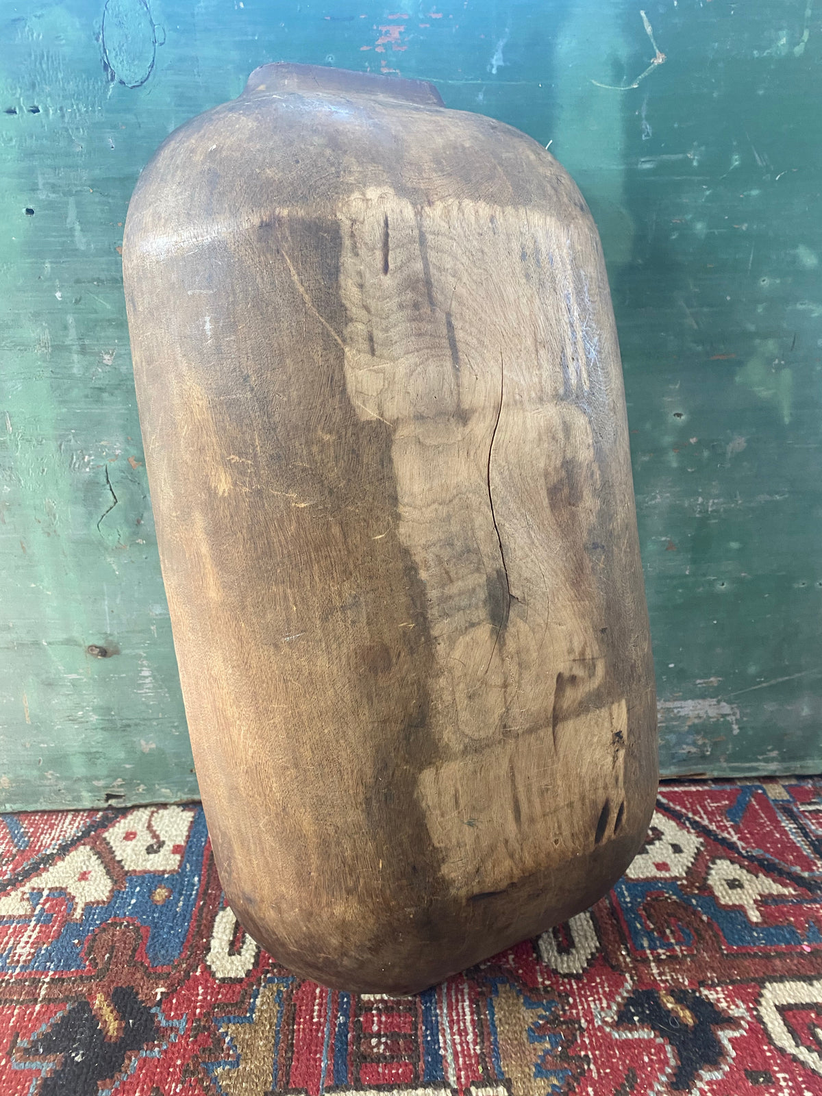 Antique Wooden Dough Bowl