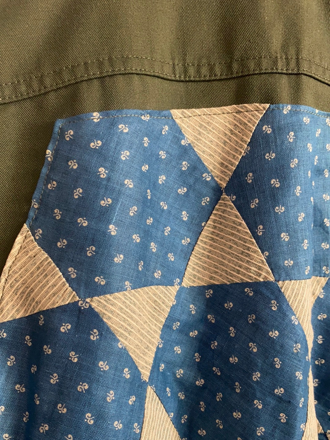 Quilt Patch - Vintage Military Shirt