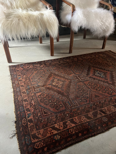 Vintage Hand Woven Rug