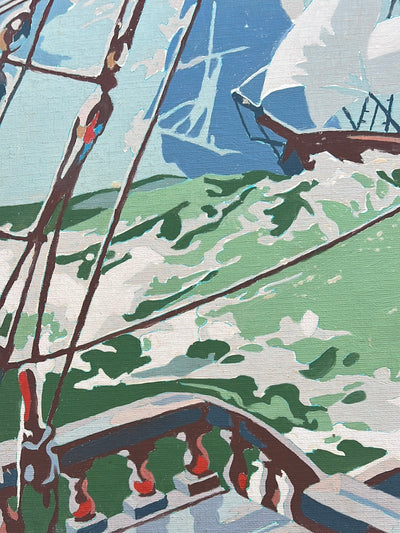 Vintage Paint by Numbers - On A Sailboat