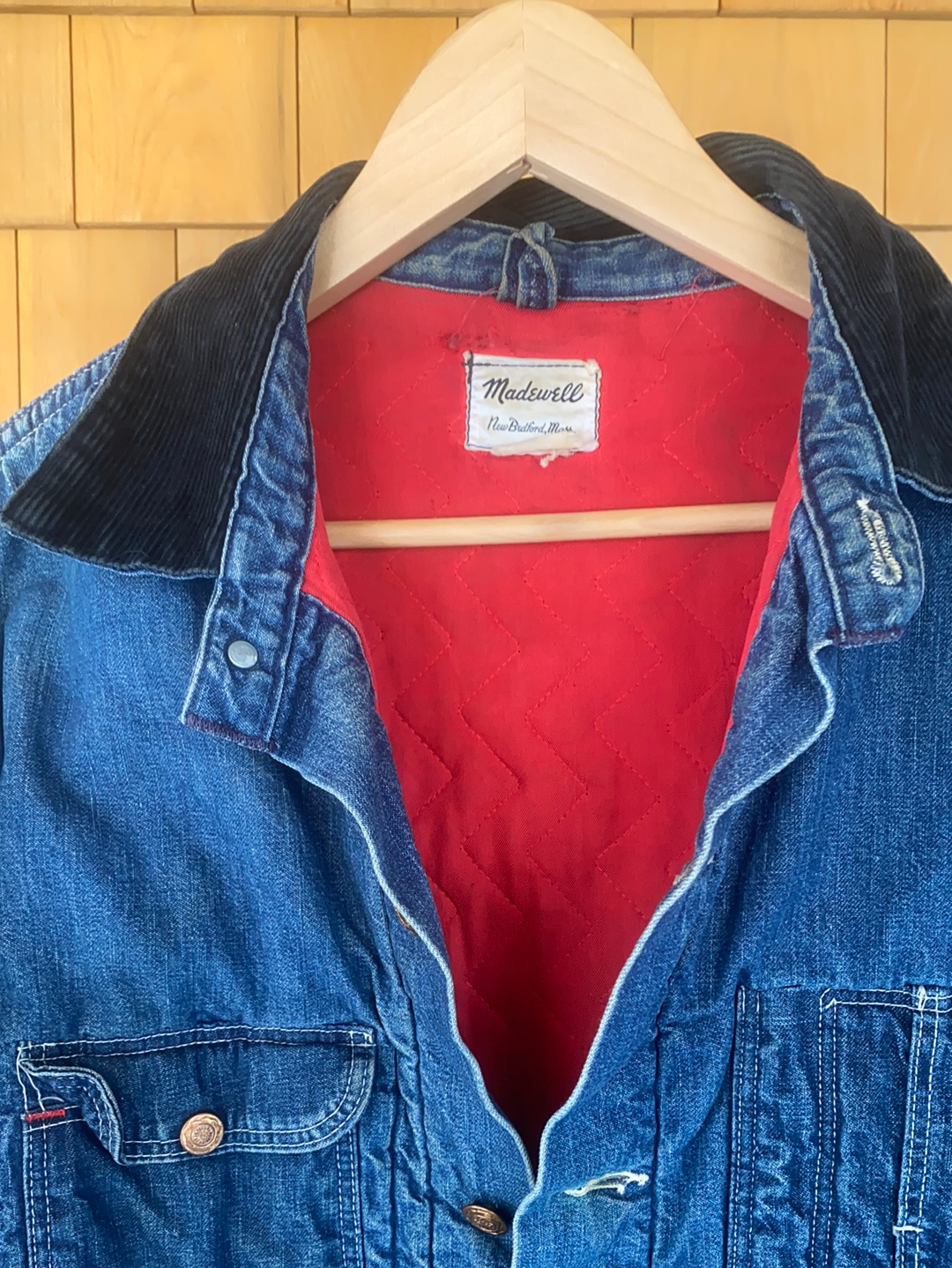 Vintage Madewell Quilt Lined Chore Coat - Diamonds & Rust