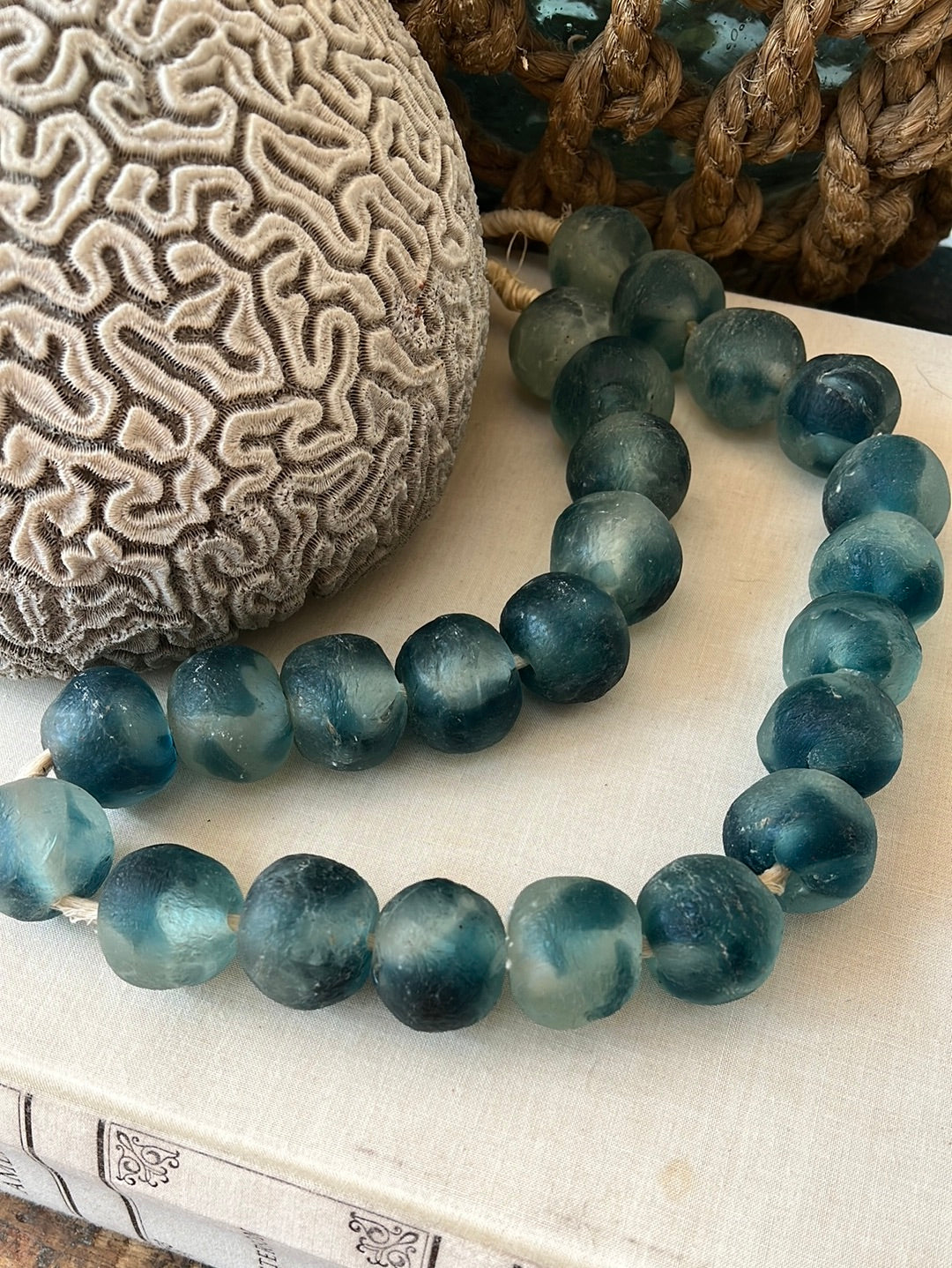 Smooth Glass Styling Beads - Blue