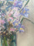 Vintage Iris & Cherry Blossoms Painting