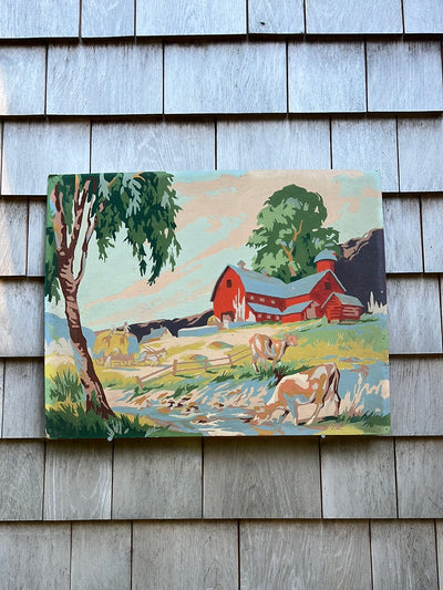 Vintage Paint by Numbers - Red Barn