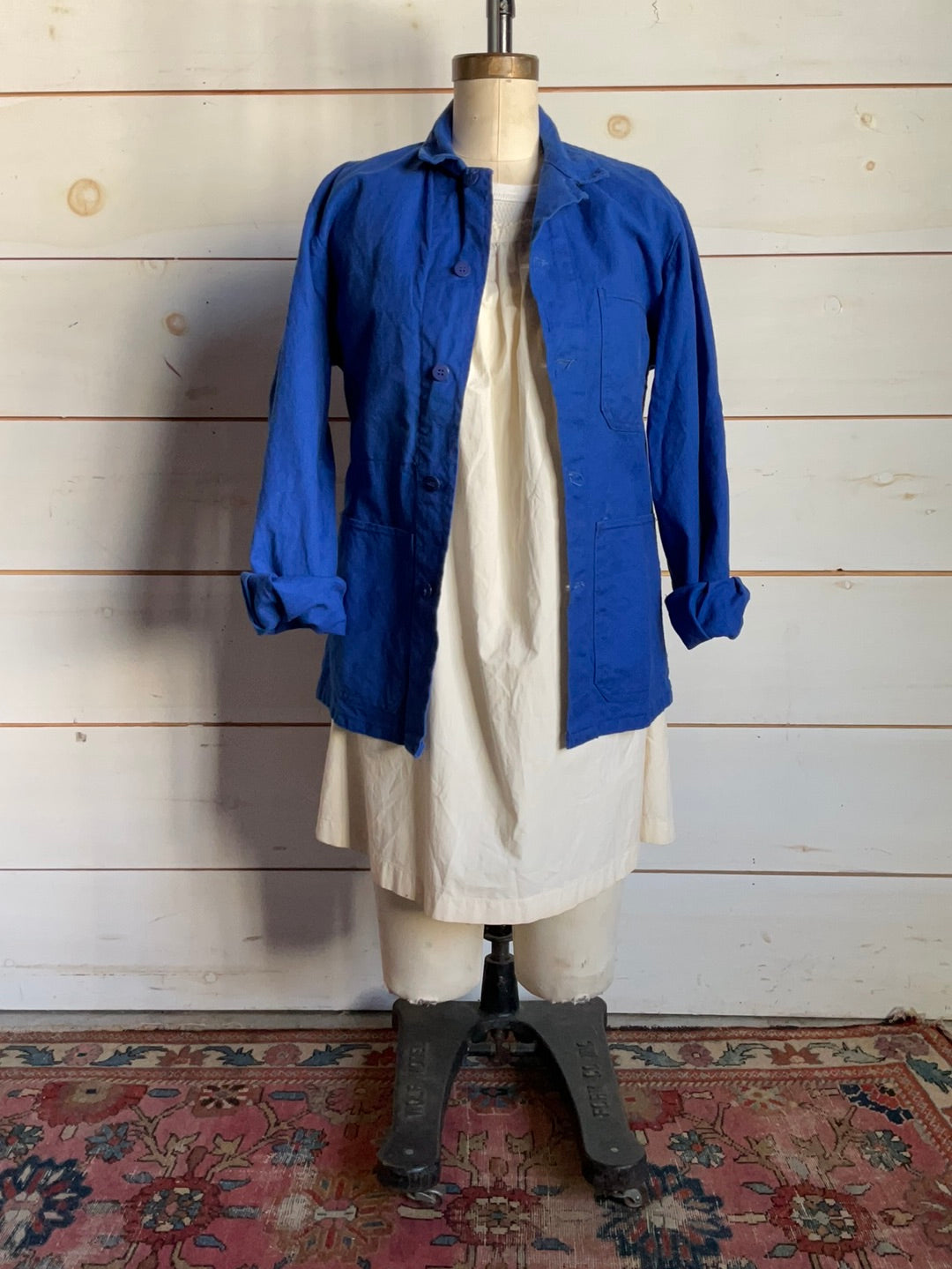 Vintage Indigo Chore Coat - Bright