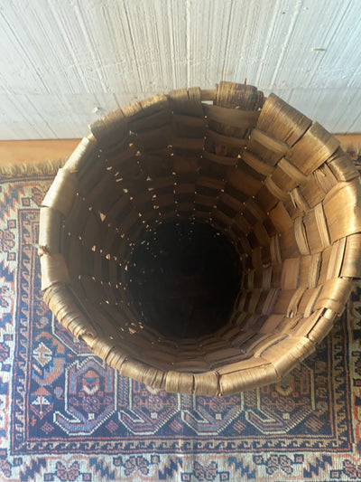 Vintage Woven Basket Vase