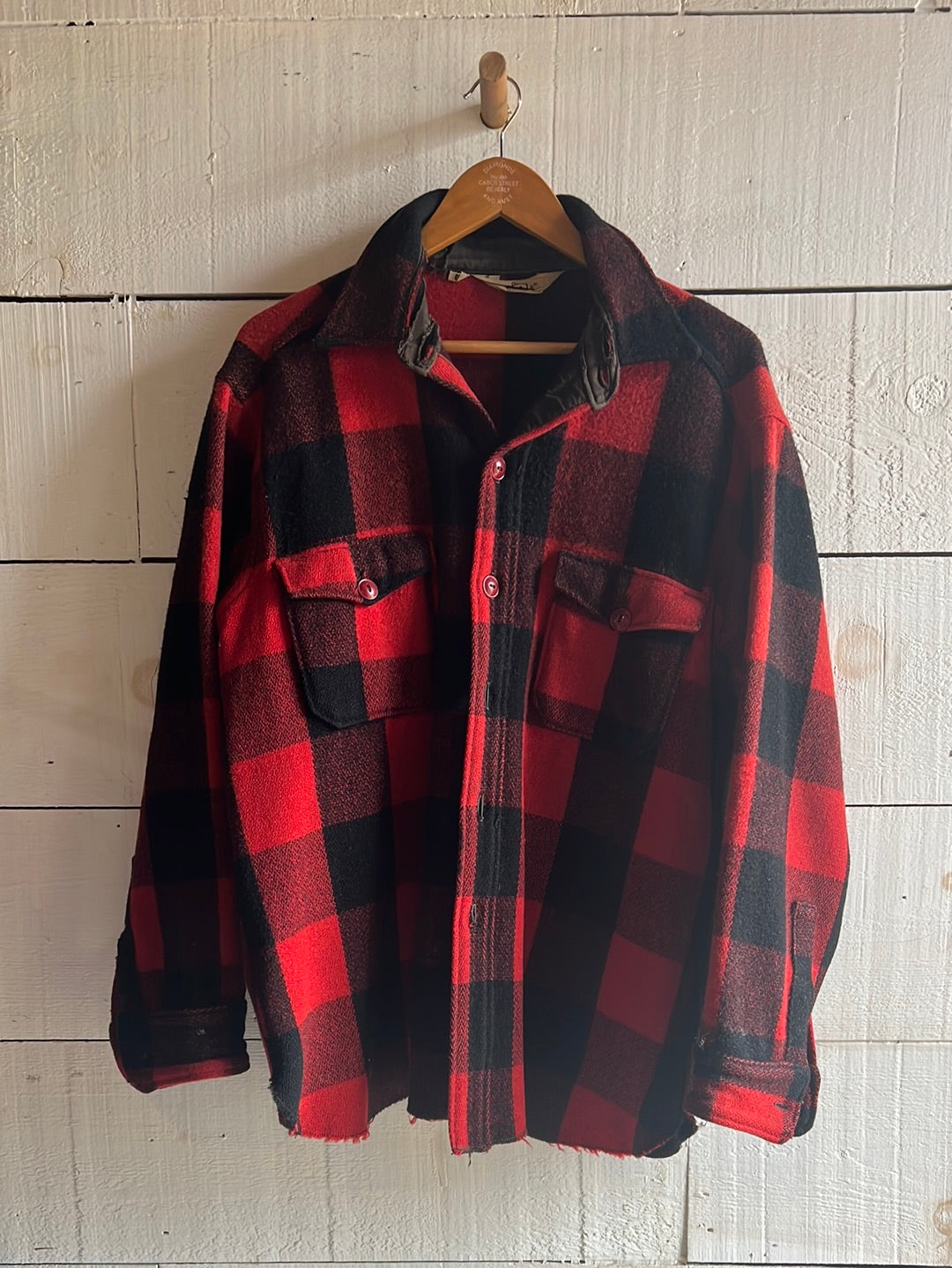 Vintage Woolrich Buffalo Plaid Barn Coat