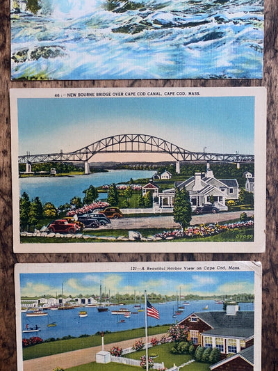 Vintage Bourne Bridge Post Card