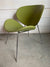 Vintage Leather Clamshell Chair - Avocado