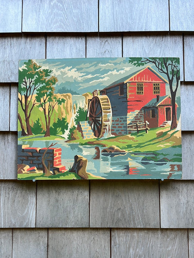 Vintage Paint by Numbers - Water Mill