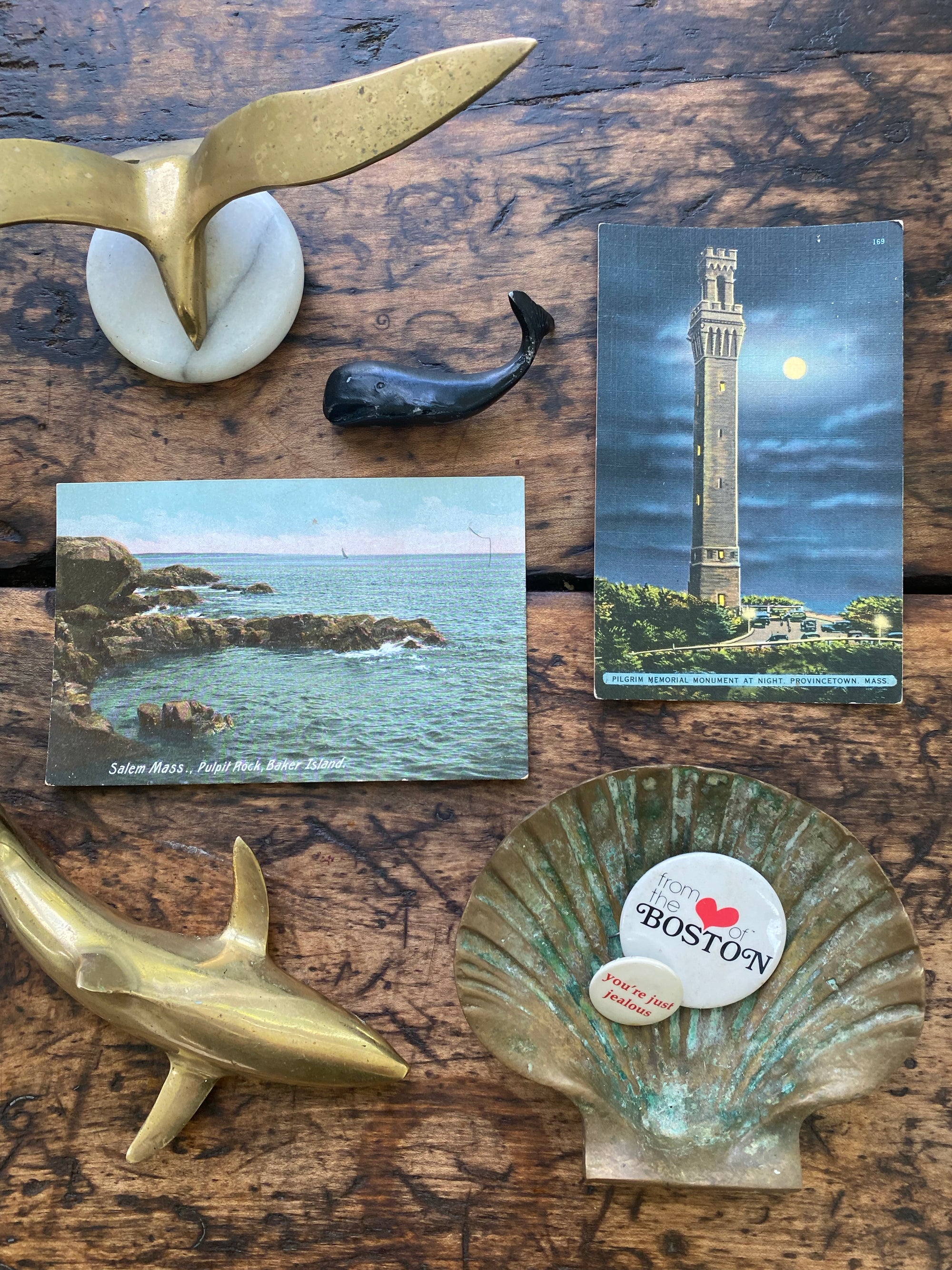 Vintage Brass Seagull Paperweight