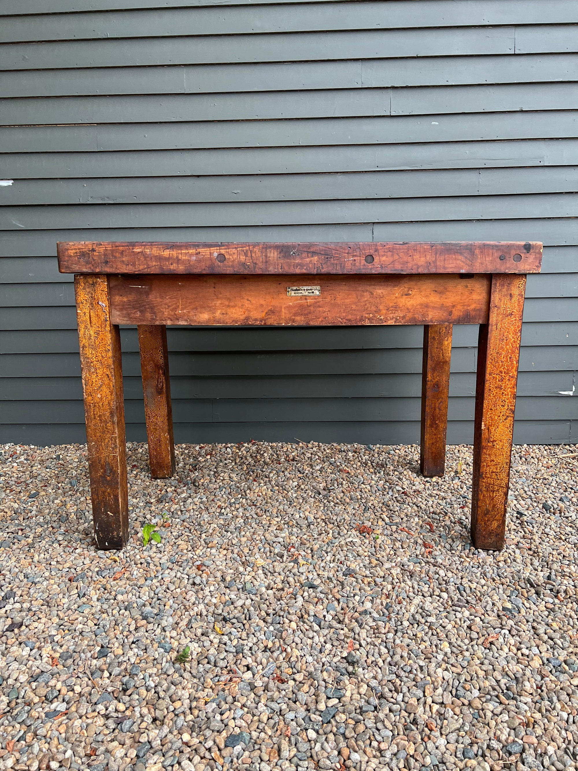 Vintage Butcher Block Table