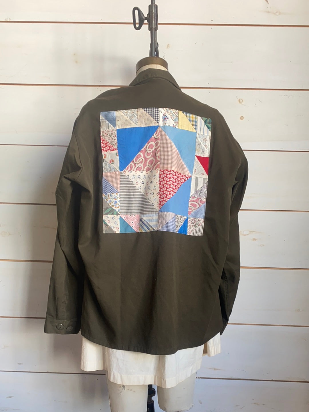 Quilt Patch - Vintage Military Shirt