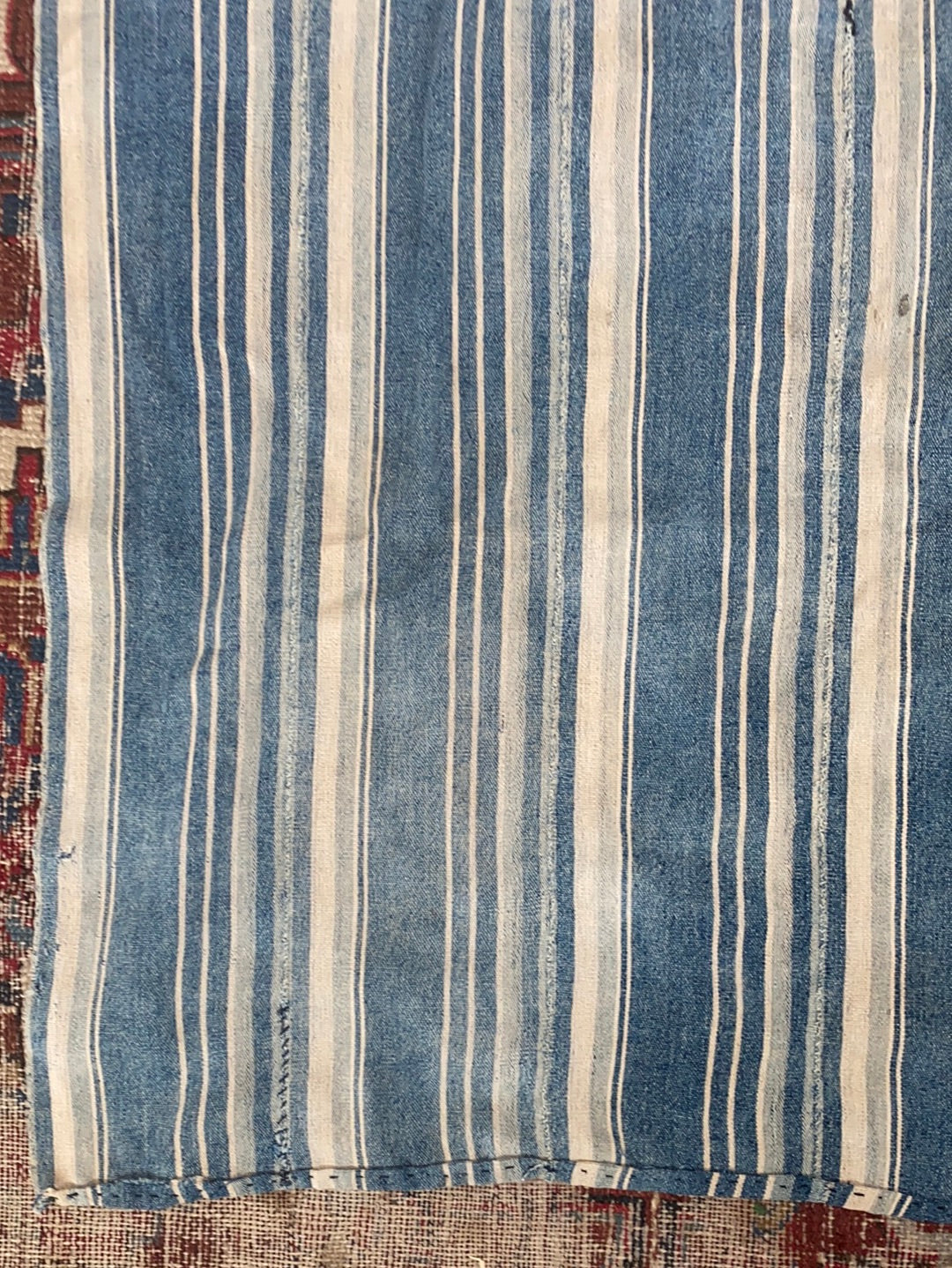 Vintage Indigo Textile - Striped