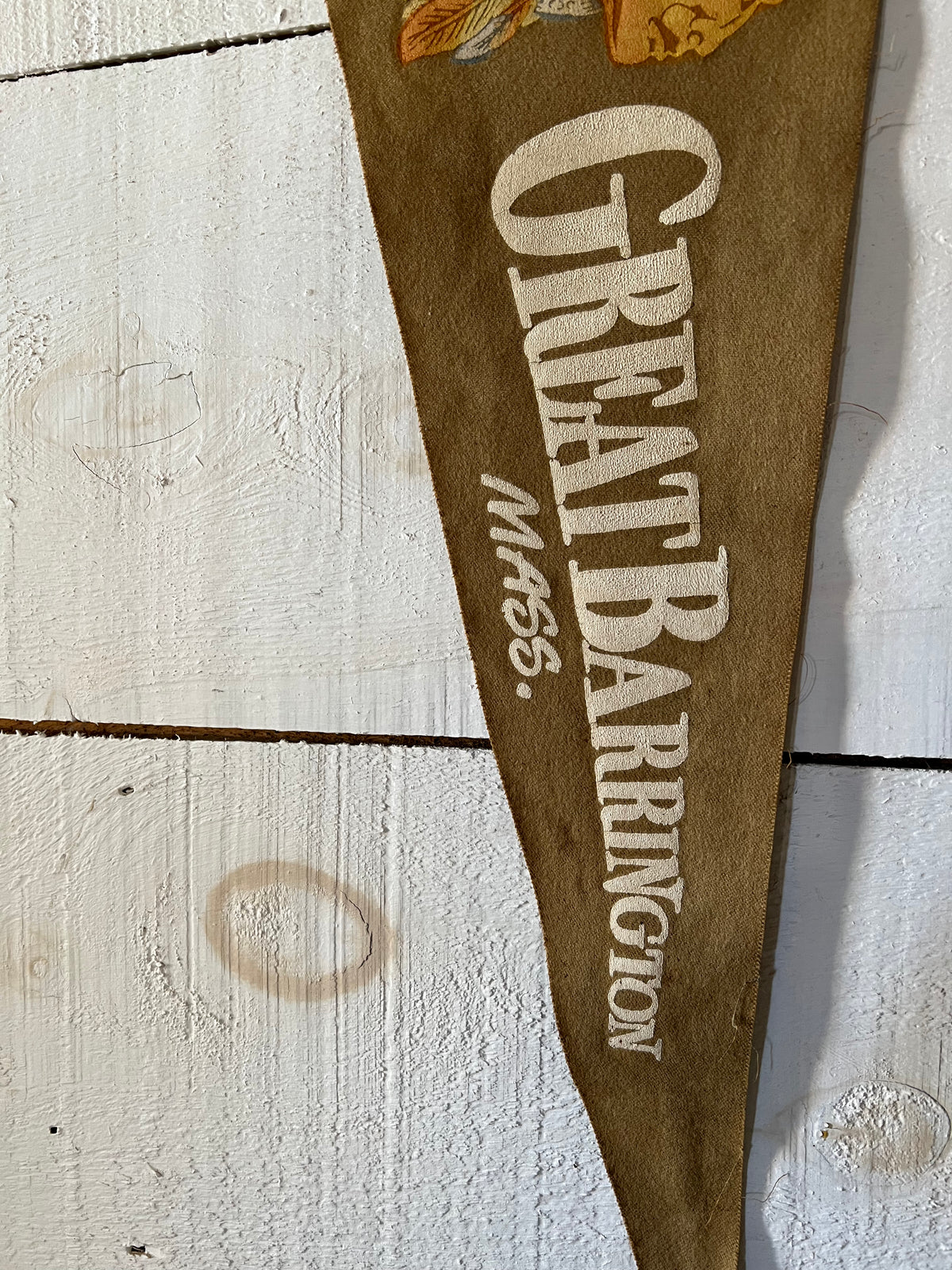 1950s Great Barrington, Mass. Souvenir Pennant