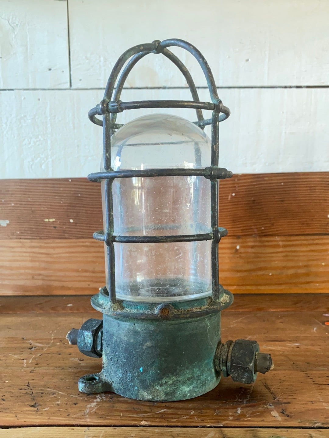Salvaged Maritime Ceiling Light