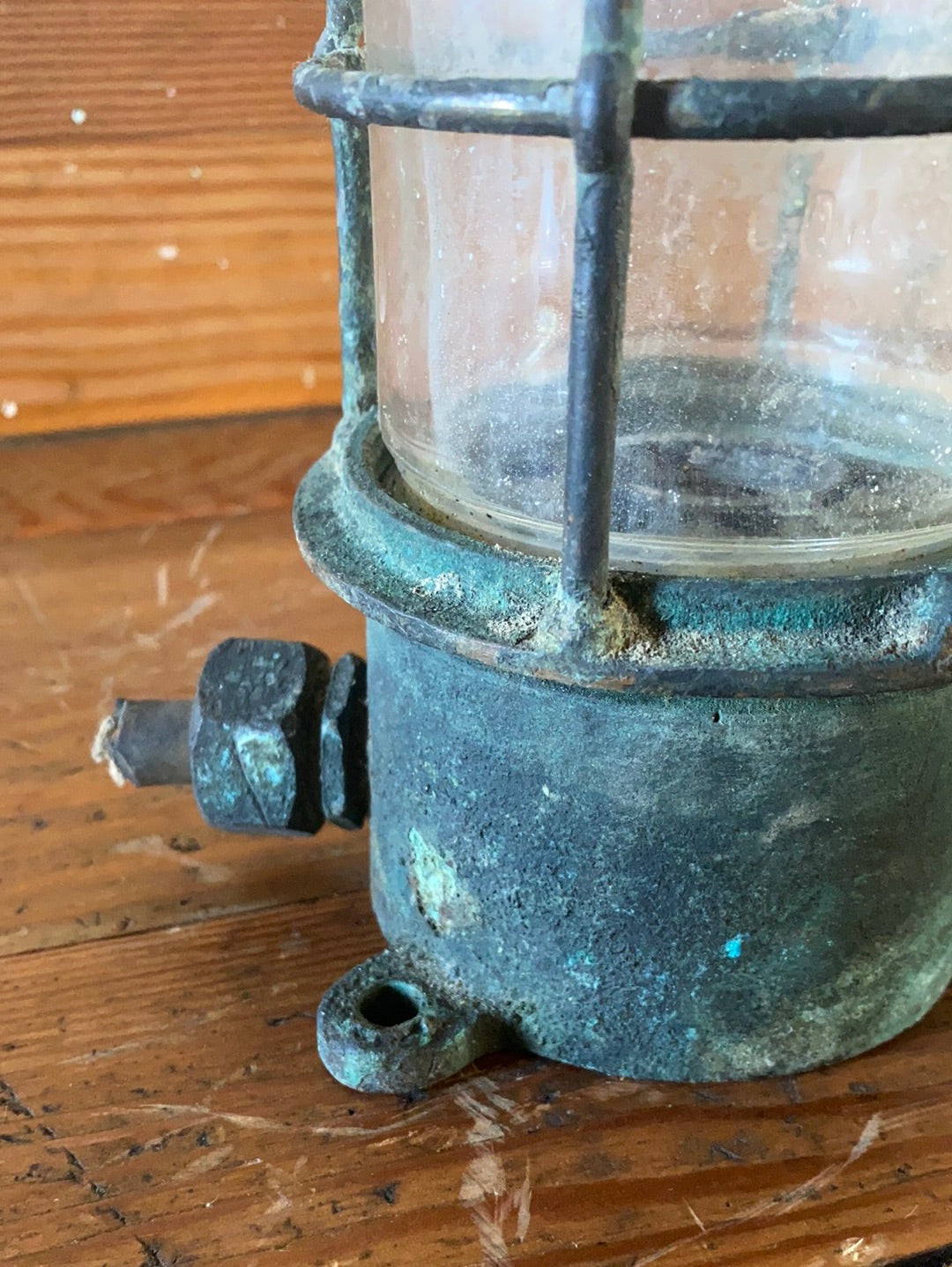 Salvaged Maritime Ceiling Light