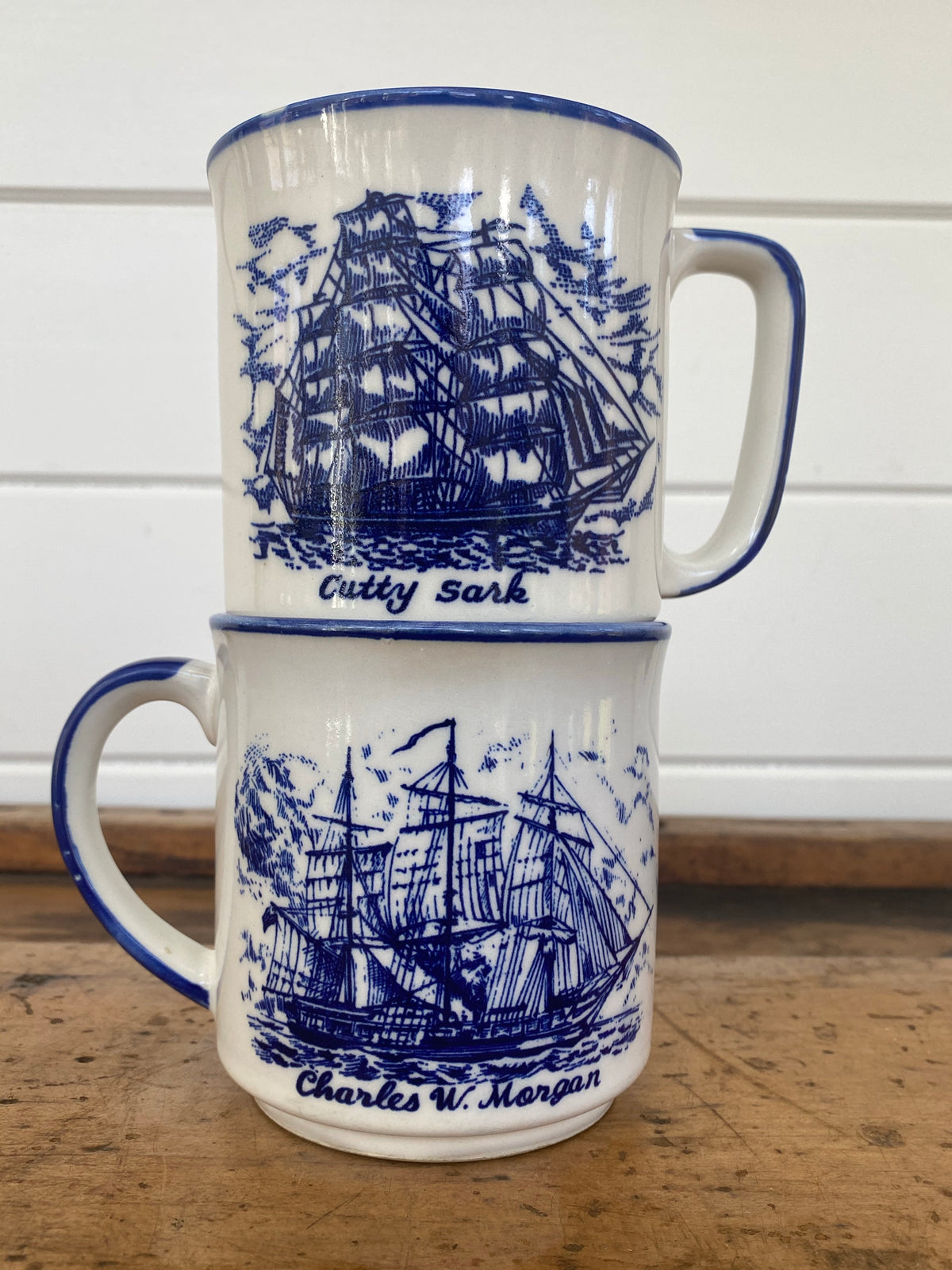 Pair of Clipper Ship Mugs