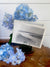 Vintage Blue Ribbon Flower Holder