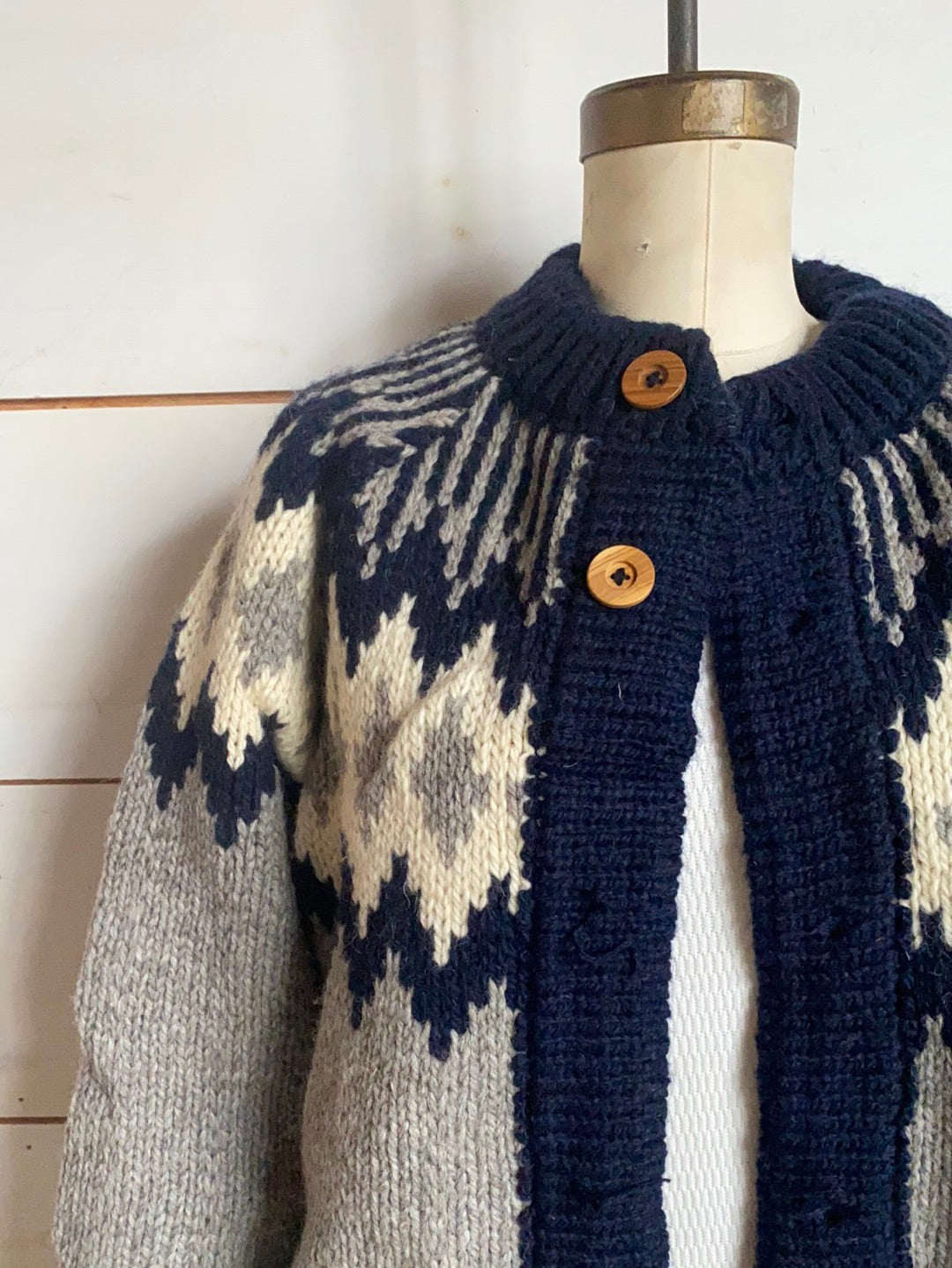 Vintage Wool Cardigan Sweater