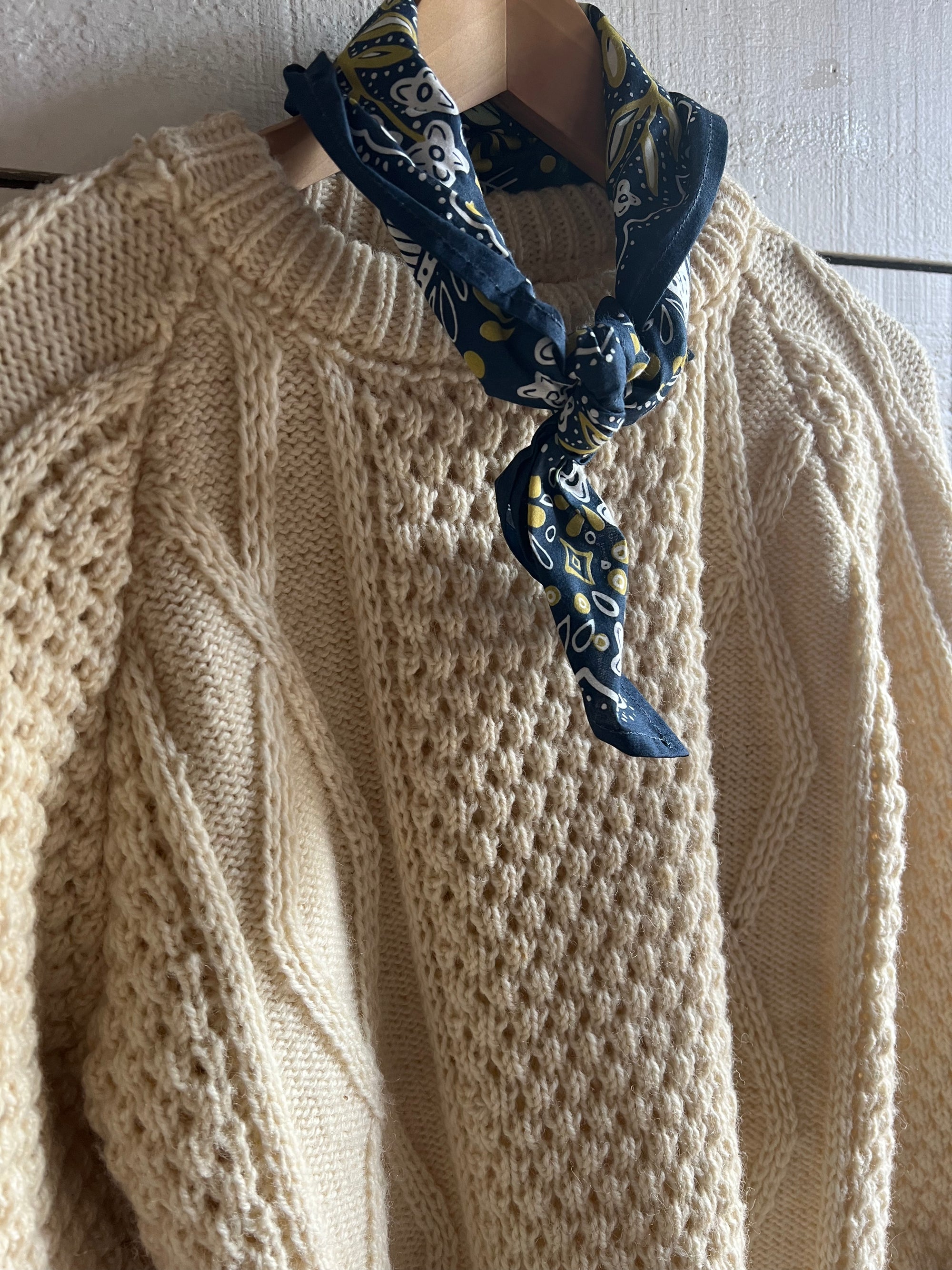 Vintage Wool Fishermen's Pull Over Sweater