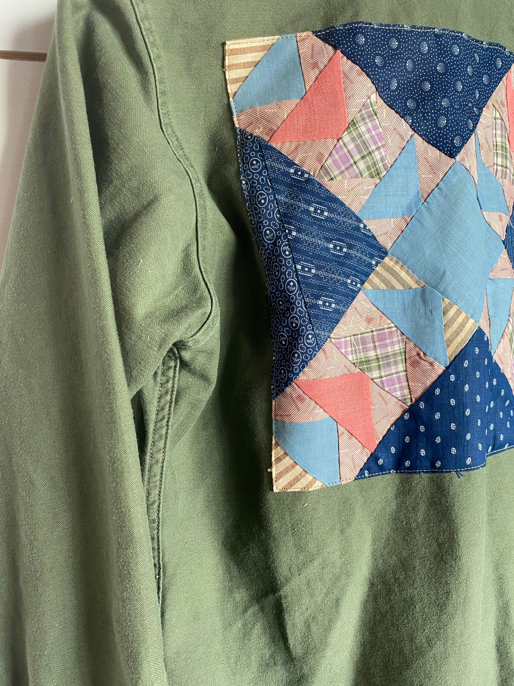 Quilt Patch - Vintage Military Shirt