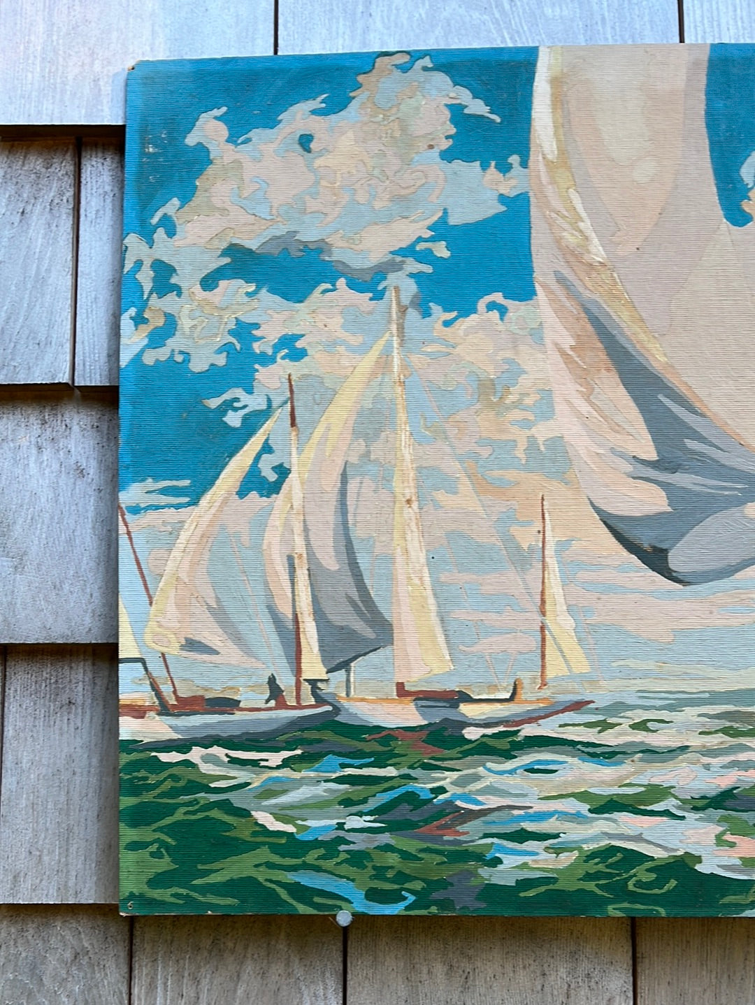 Vintage Sailboats Paint by Numbers