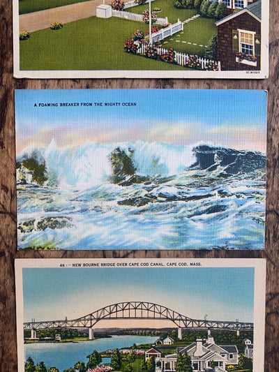 Vintage Might Ocean Waves Post Card