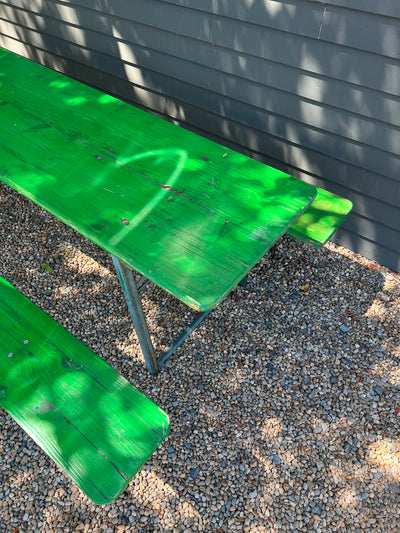Vintage Beer Garden Table + Benches