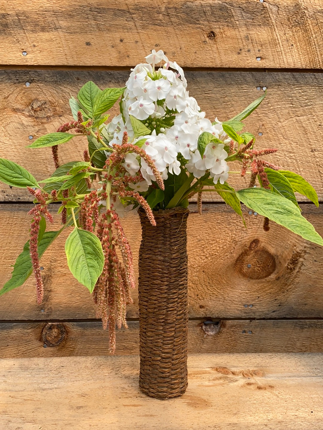 Vintage Woven Vase