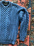 Vintage Irish Knit Pullover Sweater - Navy