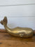 Vintage Brass Whale - Large