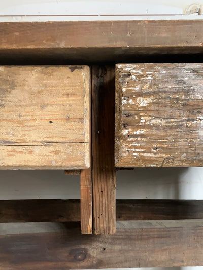 Salvaged Wood Workbench
