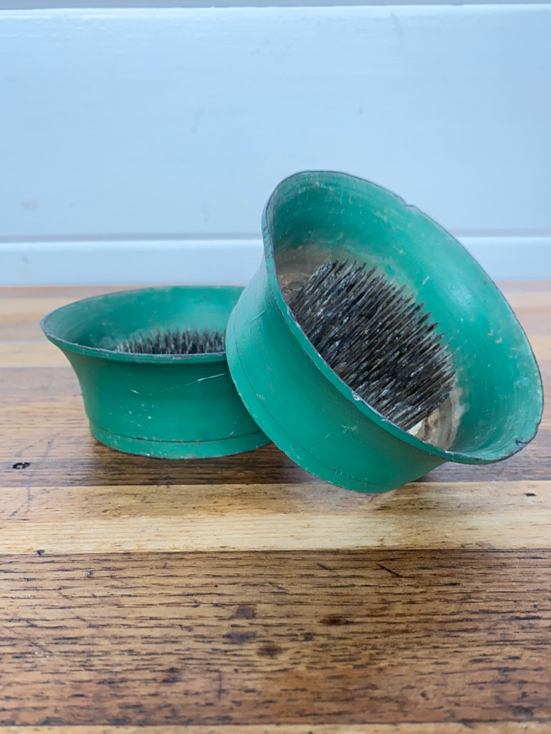 Vintage Flower Frog - Green