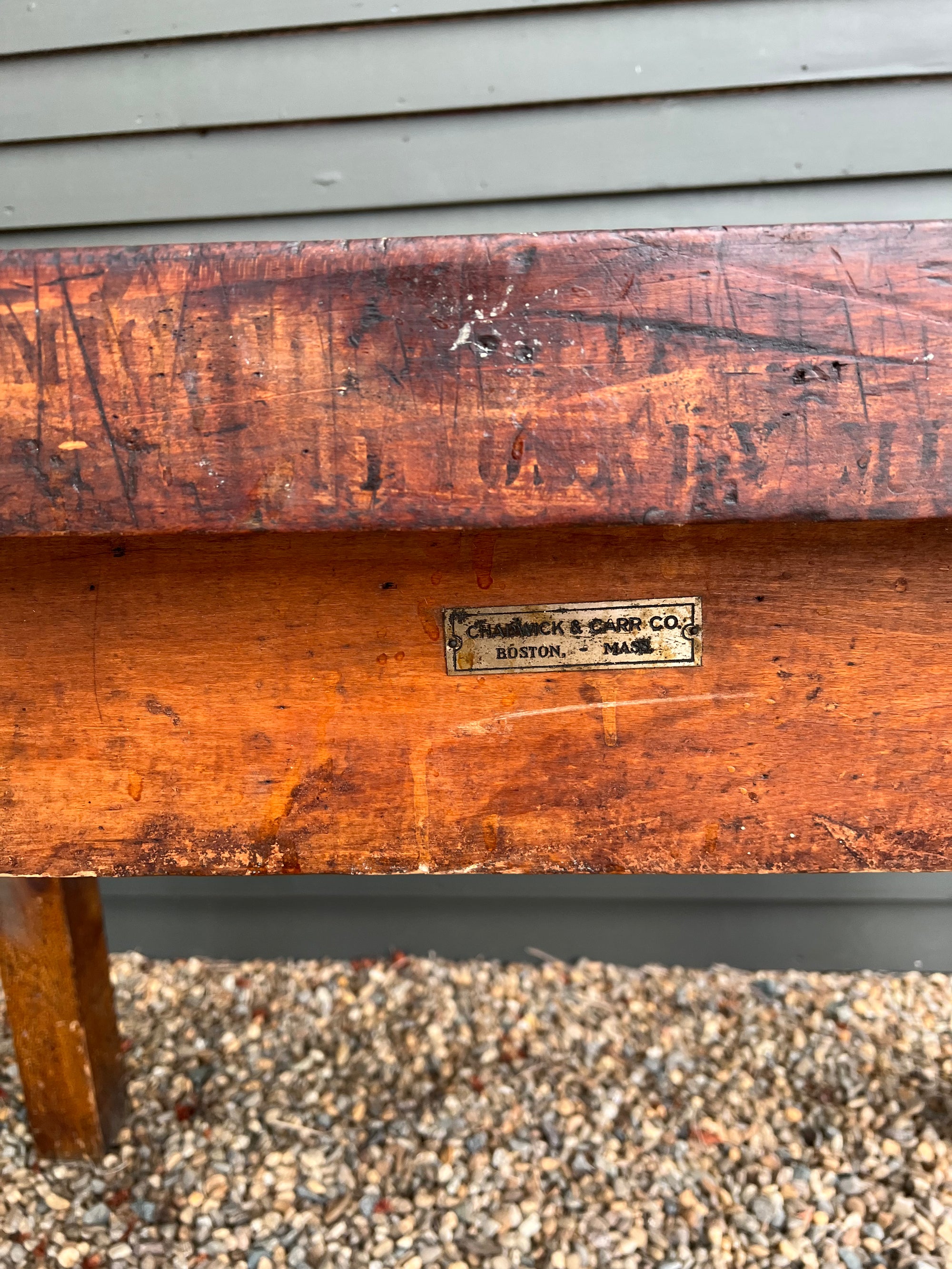 Vintage Butcher Block Table