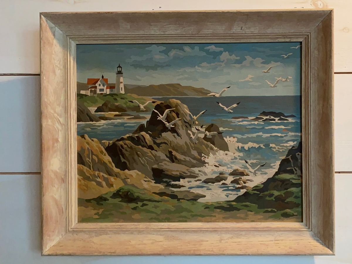Paint By Numbers "Light House on Rocky Coast"