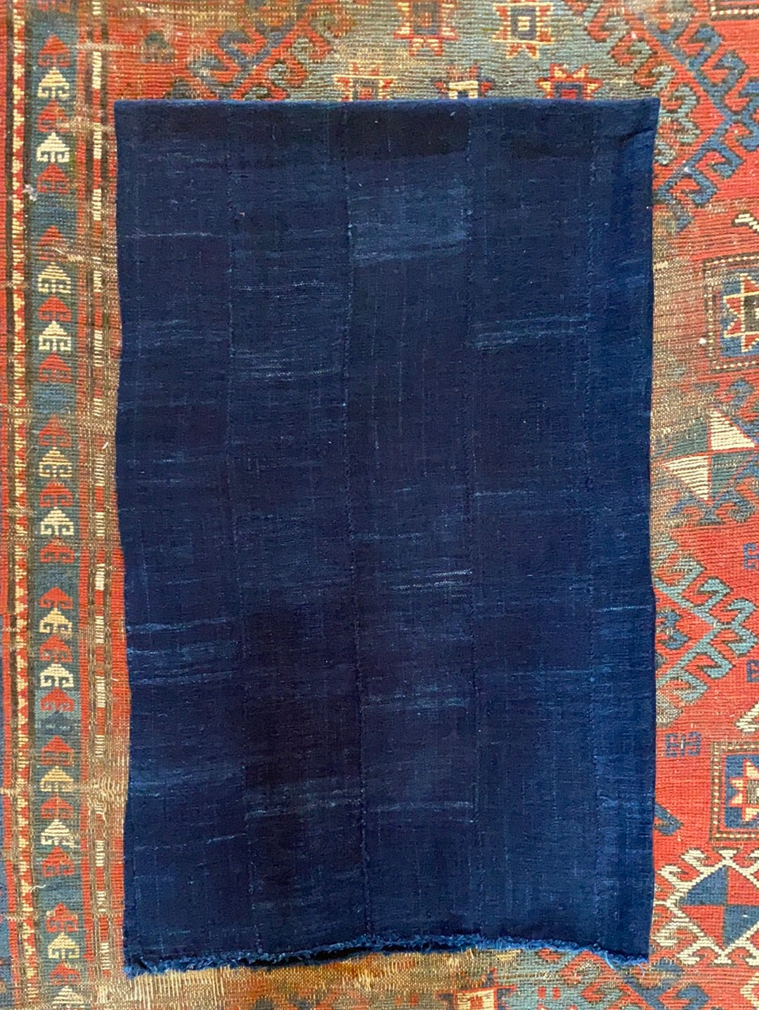 Vintage Solid Indigo Textile