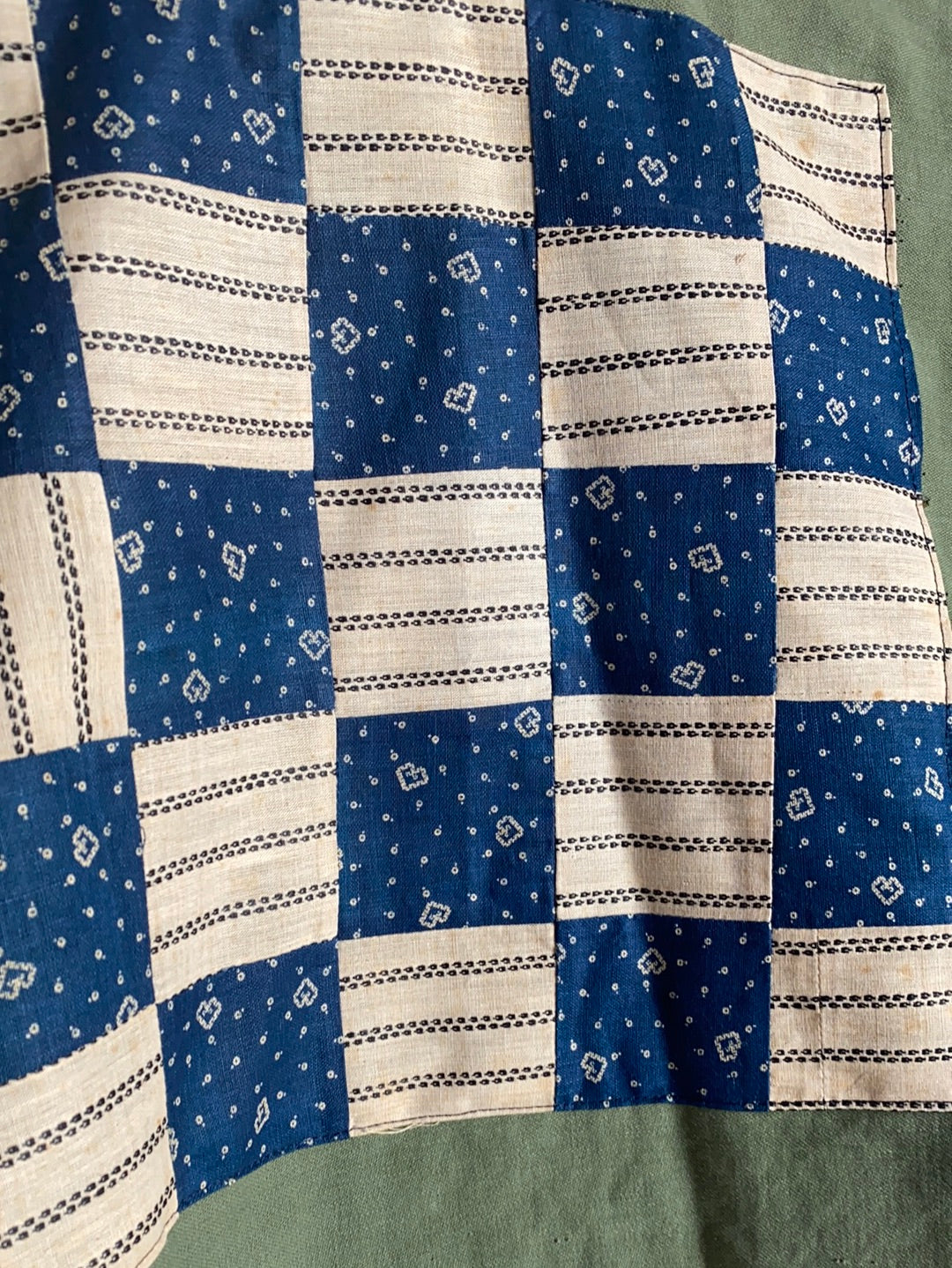 Quilt Patch - Vintage Military Shirt