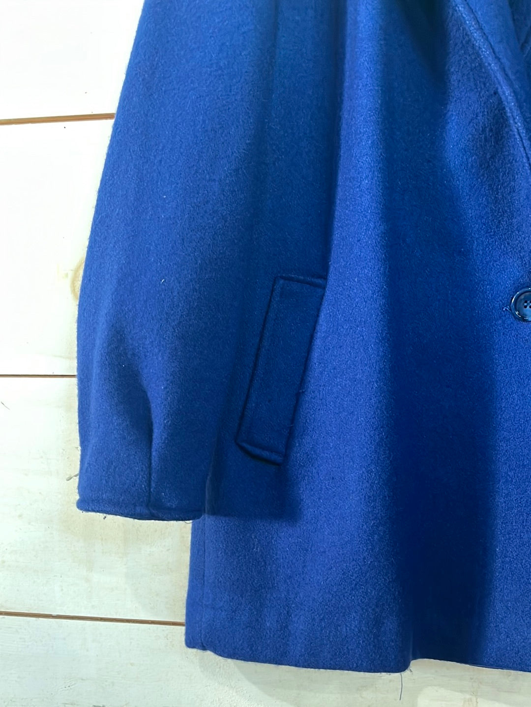 Vintage Blue Pea Coat