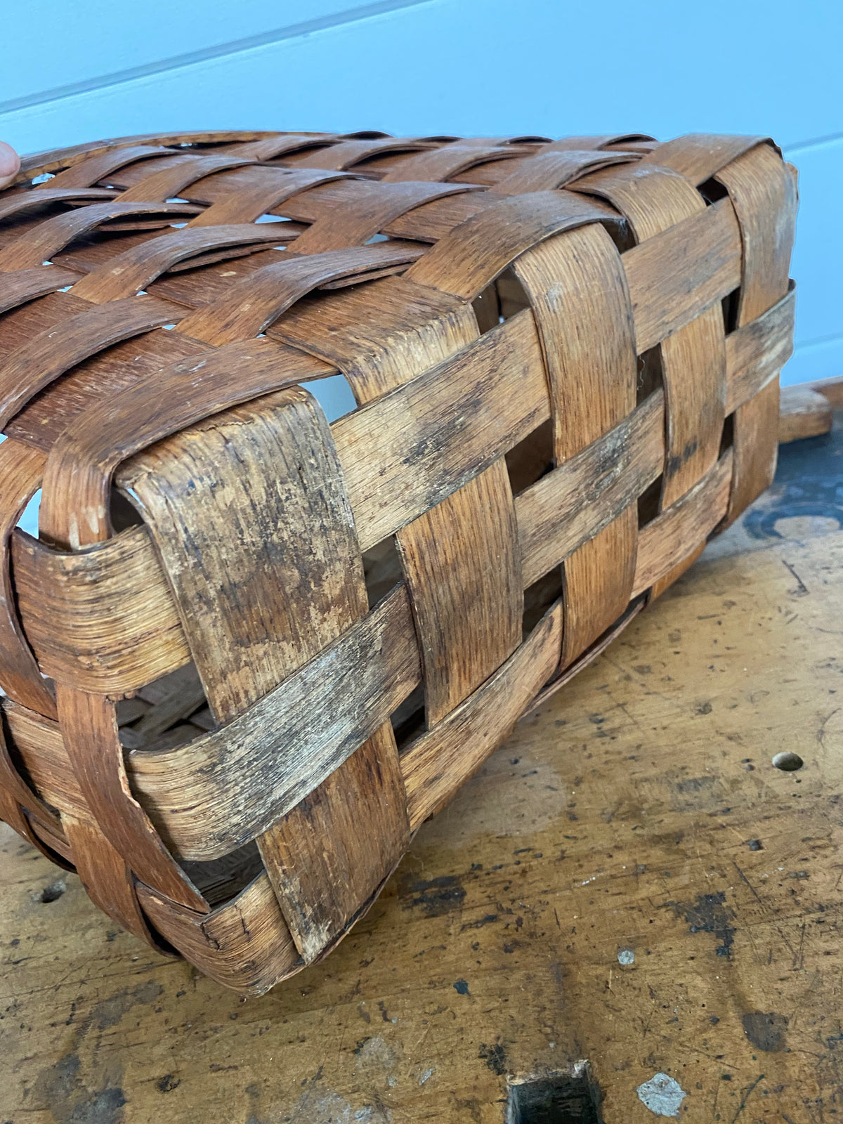 Wood Splint Gathering Basket