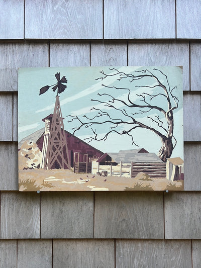 Vintage Paint by Numbers - Wind Mill