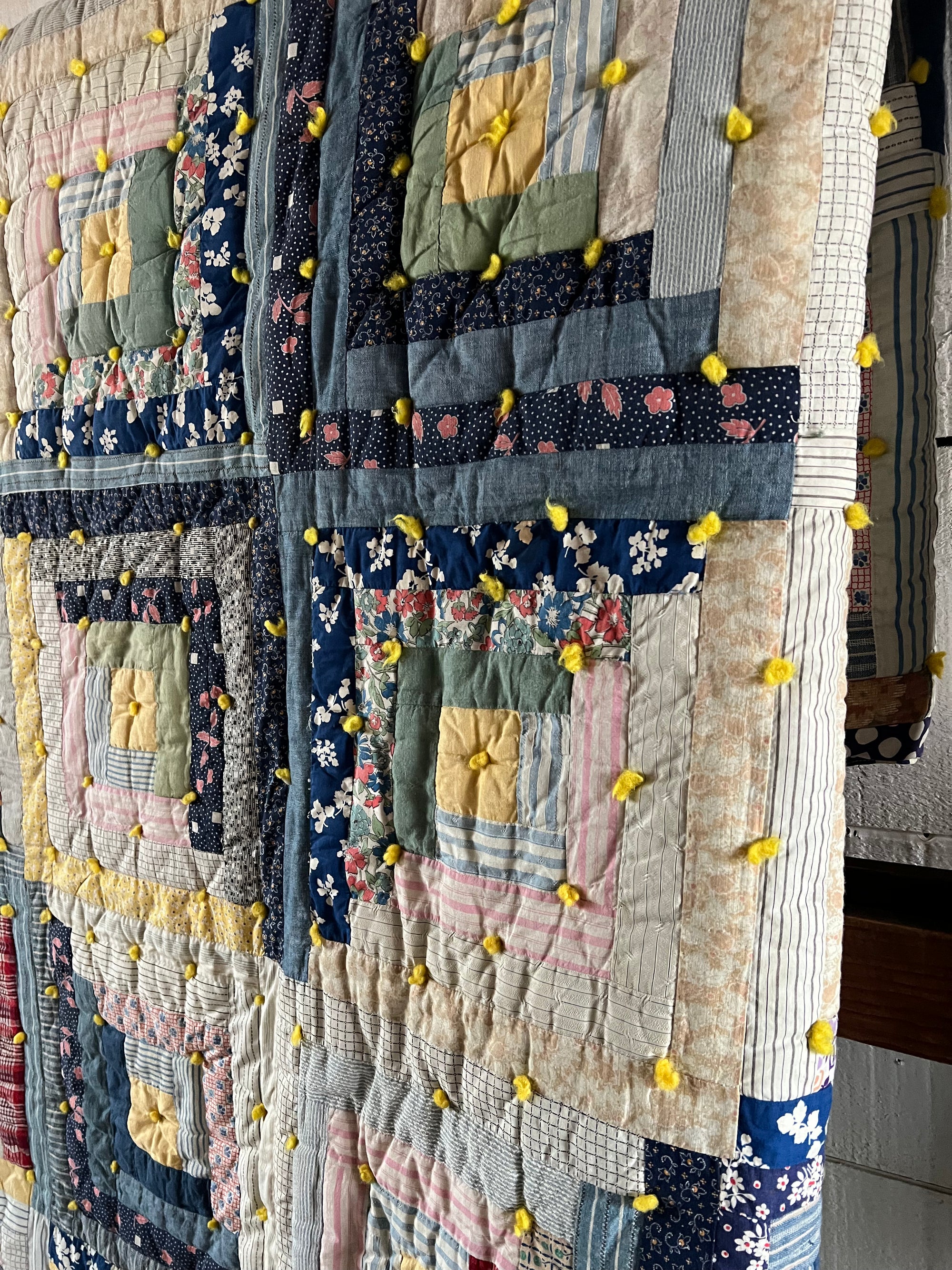 Vintage Log Cabin Quilt